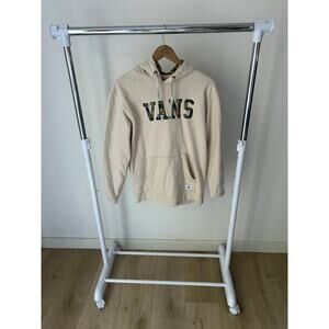 Vans Cream/Plaid Loose Fit Pullover Hoodie Size Small